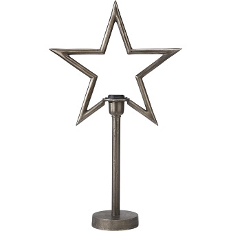 Lampa świąteczna Gwiazda surowe srebro 60cm